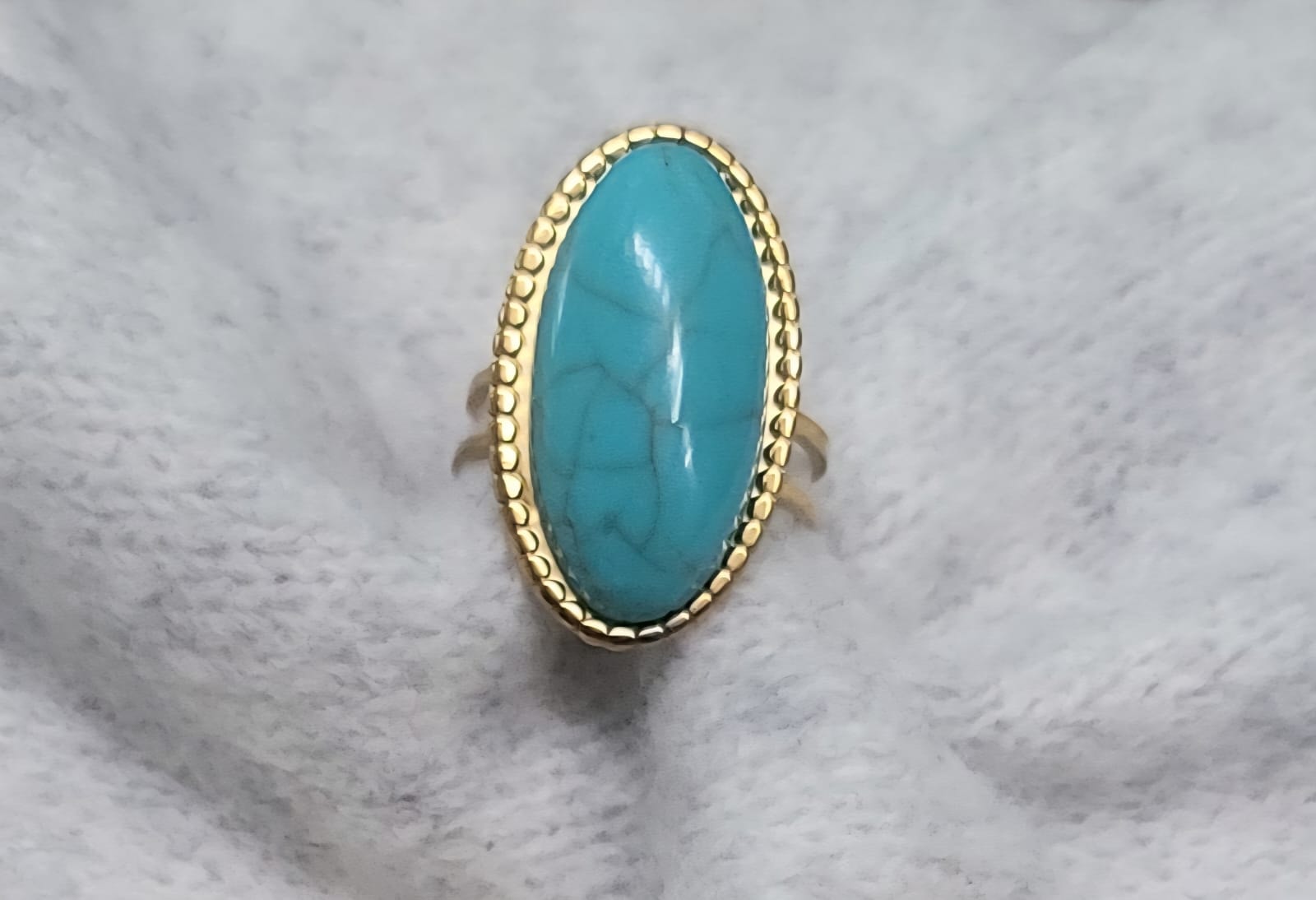 Anillo Aguamarina Grande
